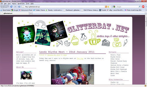 New Blog Layout - glitterbat . net