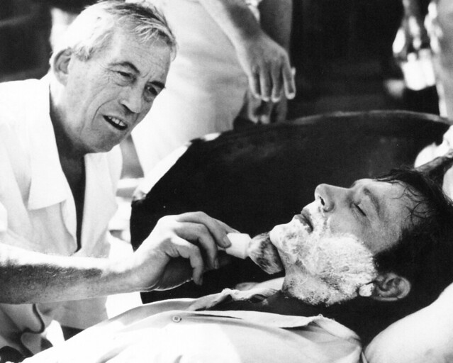 John Huston and Richard Burton