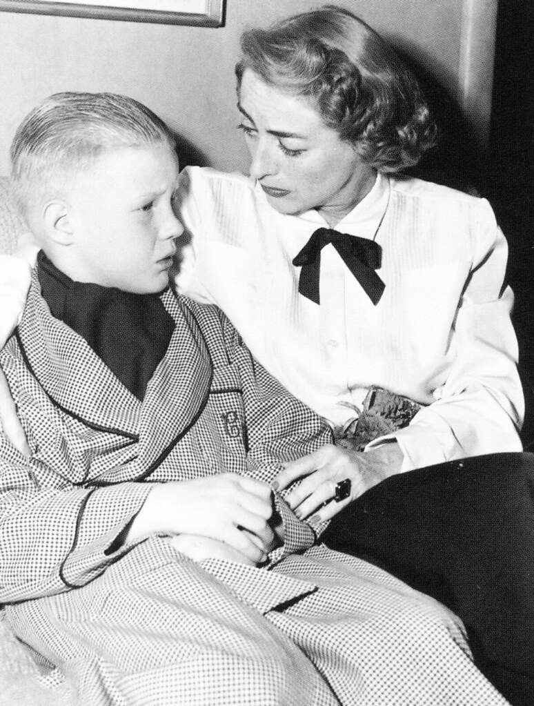 Joan Crawford and her son