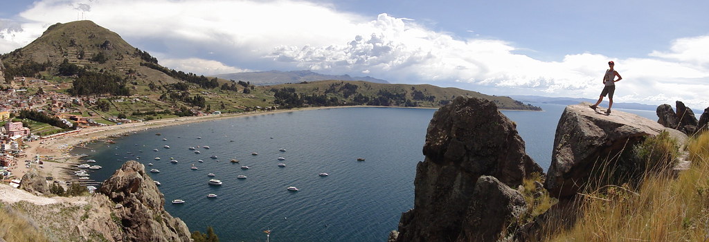 Wendy Conquering in Copacabana at Lake Titicaca