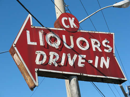 CK Liquors Ghost Neon Sign Jacksonville FL