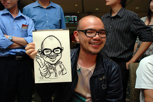 caricature live sketching for Thorn Business Associates Appreciate Night 2011 - 24