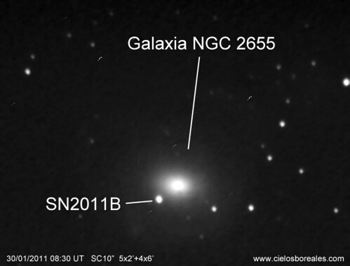 Supernova SN2011B en NGC2655
