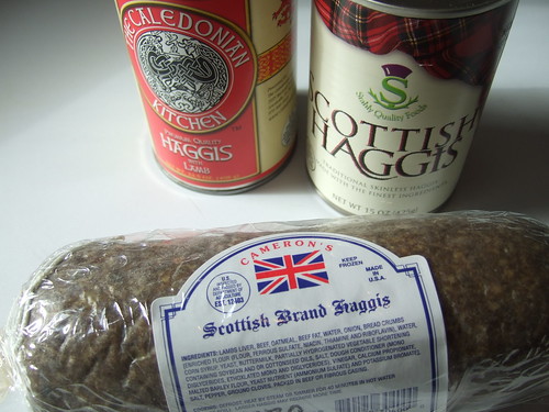 Canned and frozen haggis