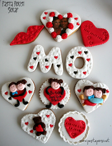 Sevgililer günü- Resimli kurabiye