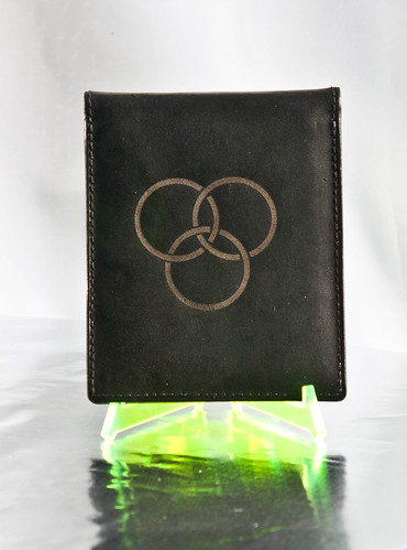 Laser etched wallet