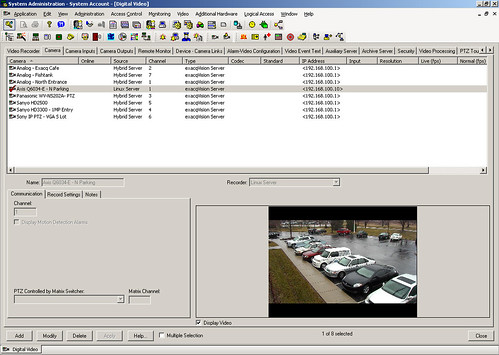 Lenel Onguard integration with exacqVision - System Setup screen