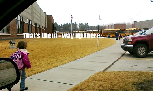 Walking in to school