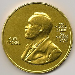 Nobel Prize medal in chocolate