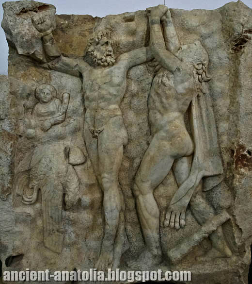 Prometheus freed by Herakles