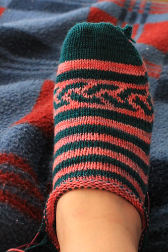 Vellamo Socks (in progress)