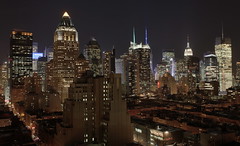 Dark Night HDR Midtown skyline
