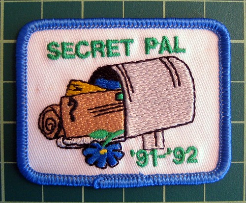 Mailbox secret pal vintage girl scout patch