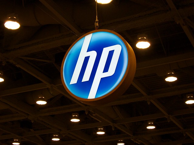 HP Logo at MacWorld 2011