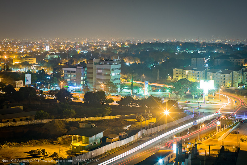 Accra by night