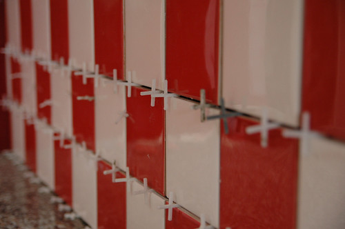 red and white tiles