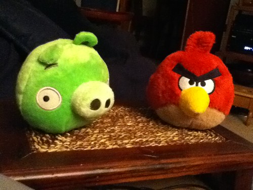 Ptw - FYE at mall had Pigs from Angry Birds!