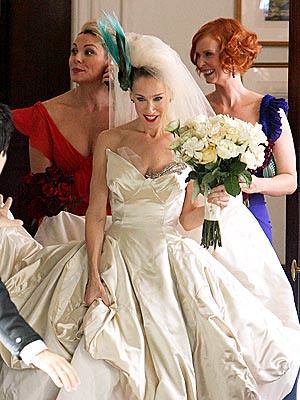 vivienne westwood wedding dress sex and the city. This elaborate wedding dress