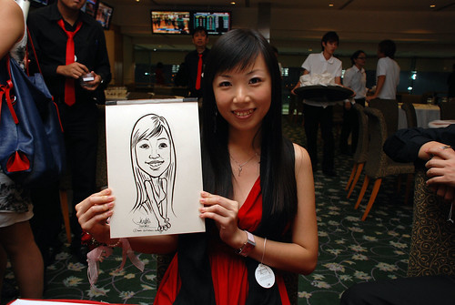 caricature live sketching for Thorn Business Associates Appreciate Night 2011 - 40