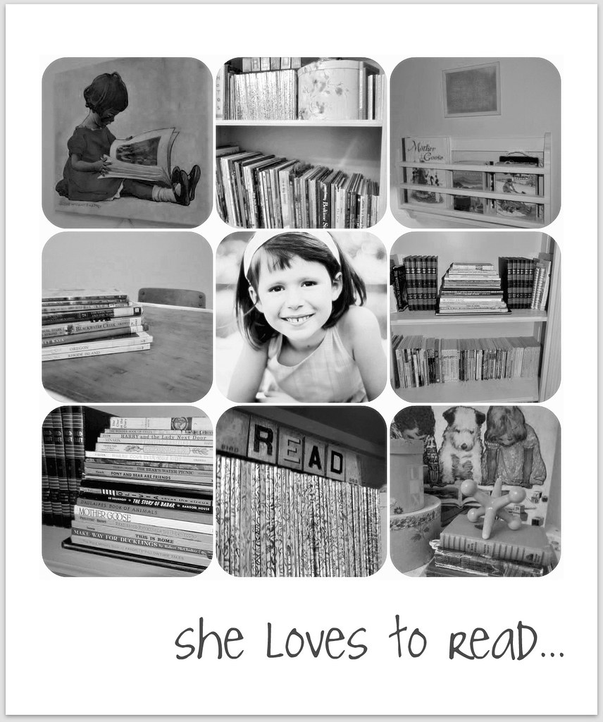 she loves to read...