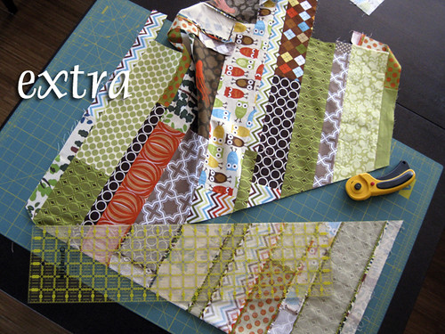 Scraps from Sixth Time's the Charm Quilt