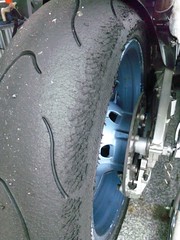 Rear tire after trackday on Mar.5.