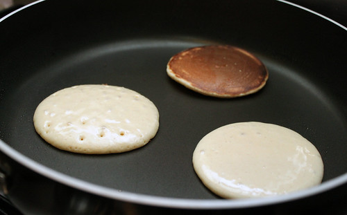 Partially cooked scotch pancakes