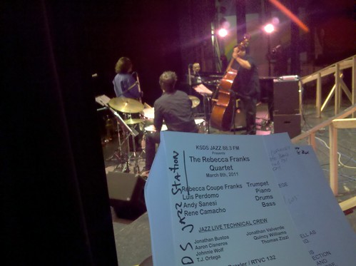 Rebecca Coupe Franks Quartet Opens Jazz Live San Diego NOW 88.3 FM http://Jazz88.org