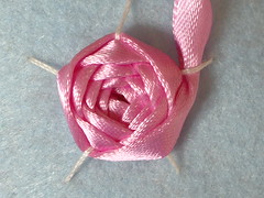 Ribbon embroidery on felt13