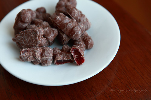 chocolate-covered gummy bears