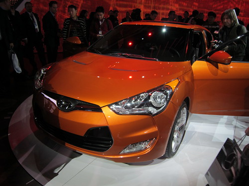 Hyundai Veloster Detroit Auto Show. 2011 Detroit Auto Show; Hyundai Veloster Coupe