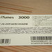 iTunes Card 3,000 opposite side