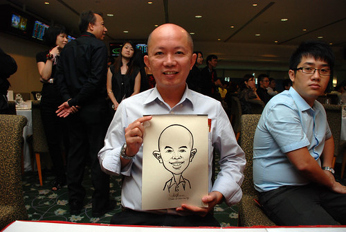 caricature live sketching for Thorn Business Associates Appreciate Night 2011 - 16