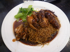 Soya Sauce Chicken on Dry Noodles $8.50 [Singapore Chom Chom, City]