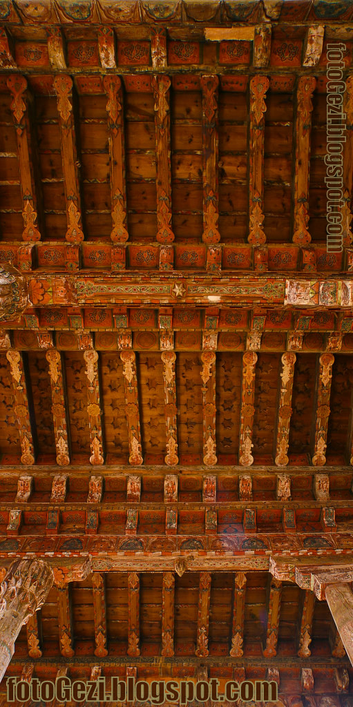 Kastamonu Kasaba Camii ahşap tavan detayı