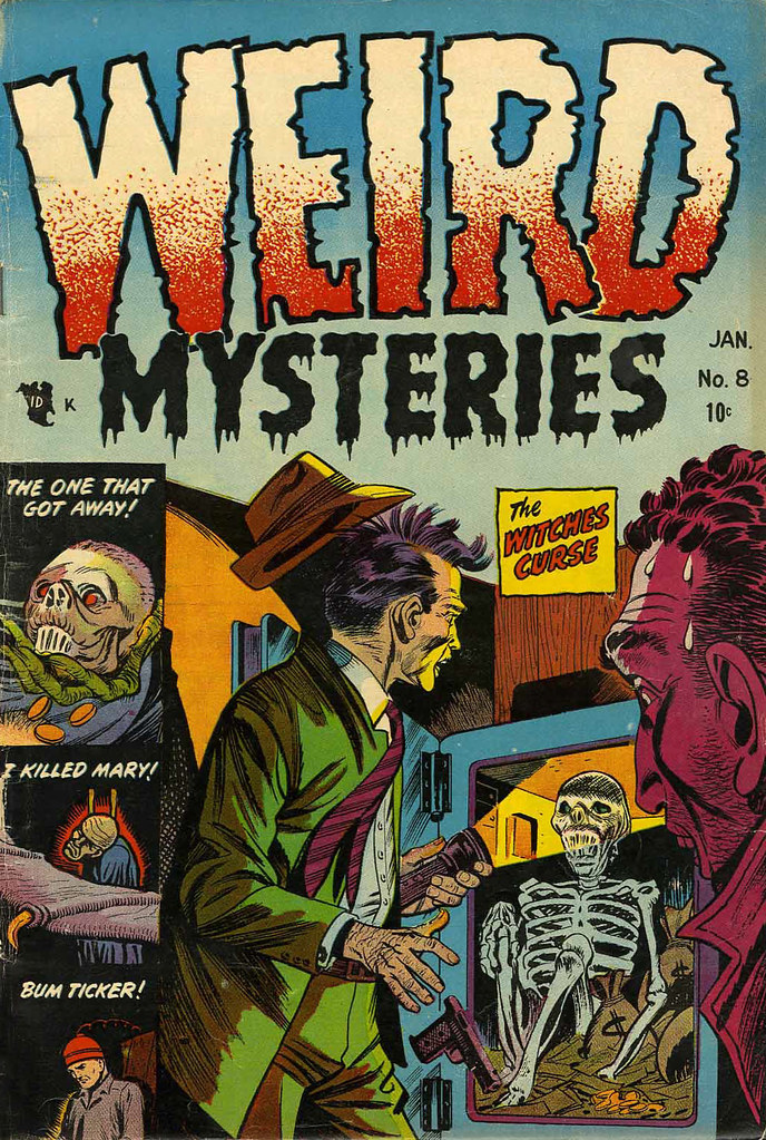 Weird Mysteries #8 Bernard Bailey Cover (Gillmor, 1954)