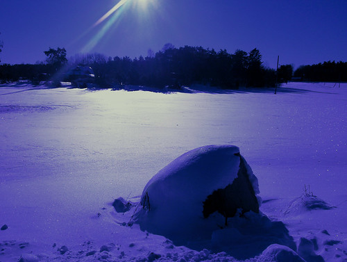 フリー写真素材|自然・風景|雪|ブルー|スウェーデン|