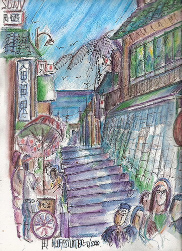 Stairways of Enoshima: My Final Poem About Enoshima by R.L.Huffstutter by roberthuffstutter