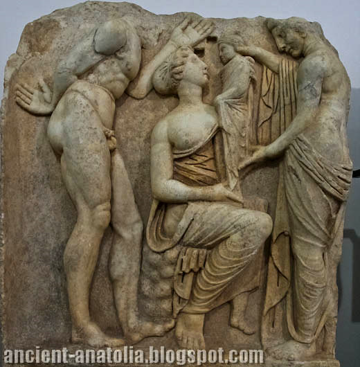 Nymphs with baby Dionysos