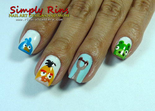 Nail Art Angry Birds 03