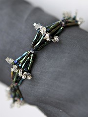 bugle beads in bracelet