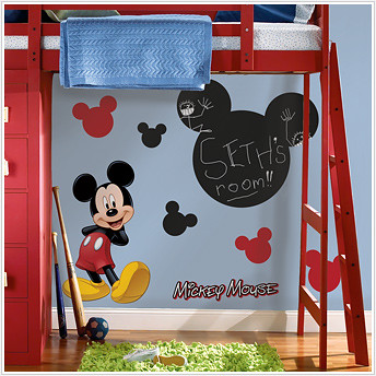 mickey mouse chalkboard stickers
