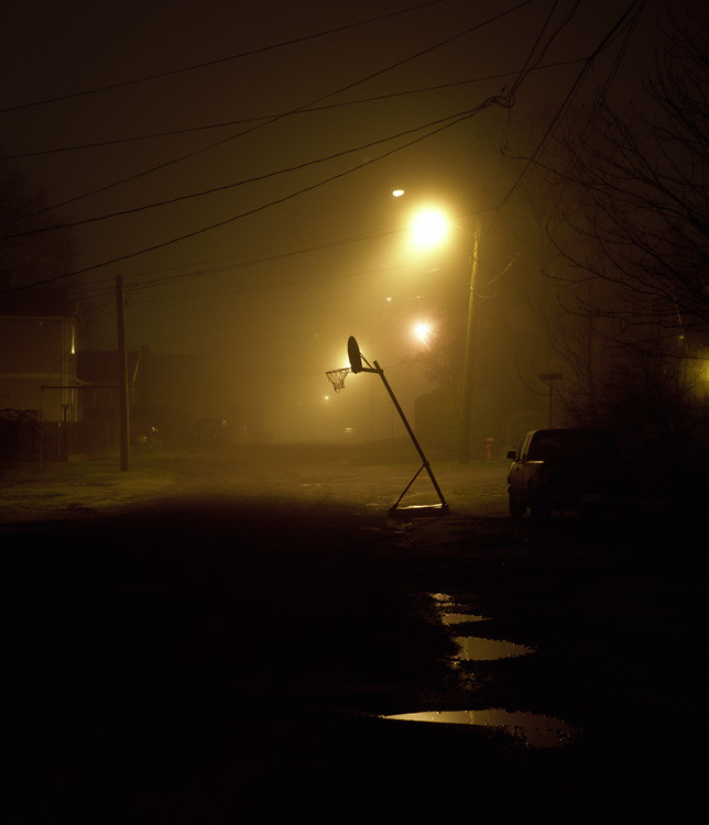 Night Work - Fog - Portland Oregon Photography