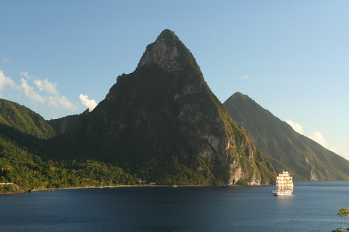 the Pitons