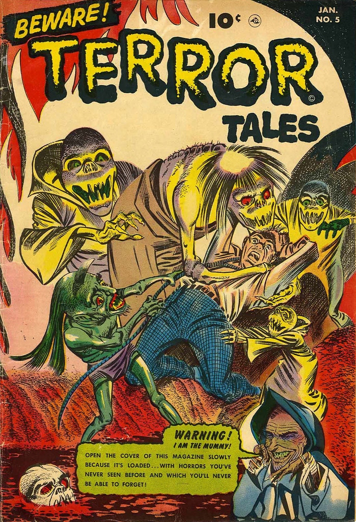 Beware Terror Tales #5 Bernard Bailey Cover (Fawcett, 1953) 