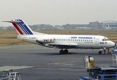Air France (TAT) F28-1000 F-GBBR TLS 13/08/1990