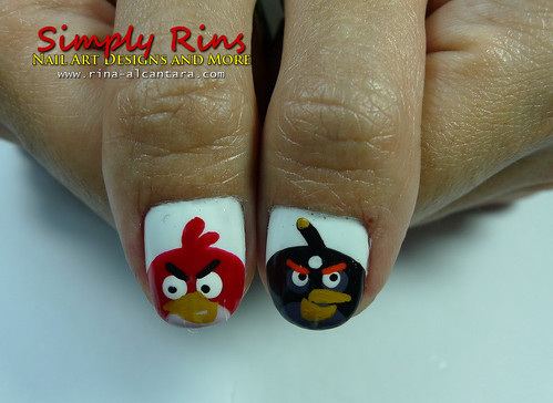 Nail Art Angry Birds 02