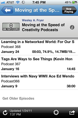 Podcast downloading