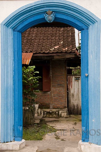 Indonesia - Solo Kraton Behind the Blue Doorway