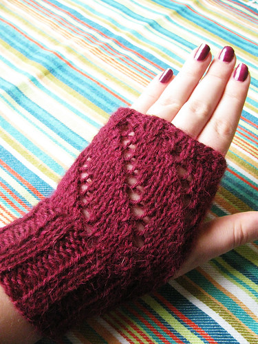 Mitts matching Edna Rose hat